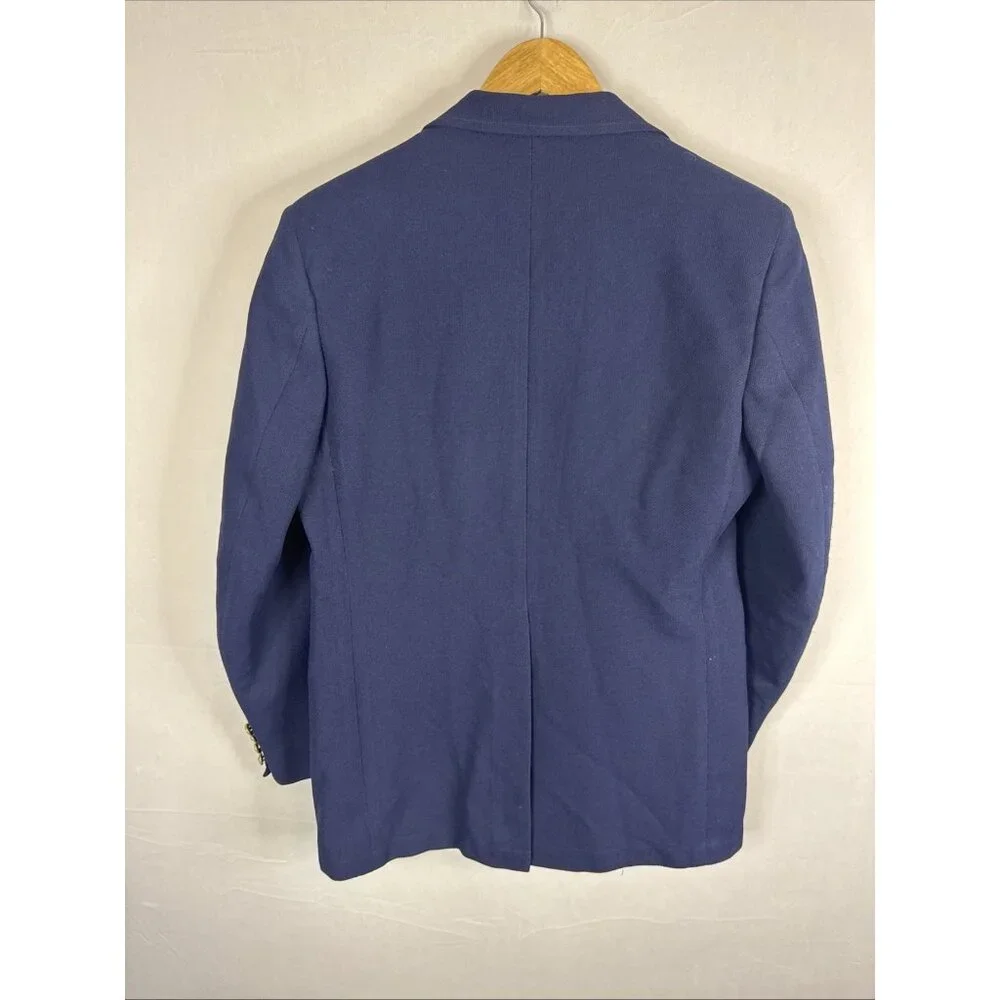 Vintage 80s Knits Baycrest Navy Blazer Sport Coat Men’s 40 Hudson’s Bay Polester